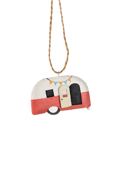 Tin Caravan Hanging Decoration - Pink