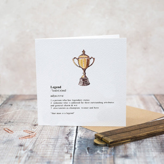 Toasted Crumpet Greetings Card - Legend