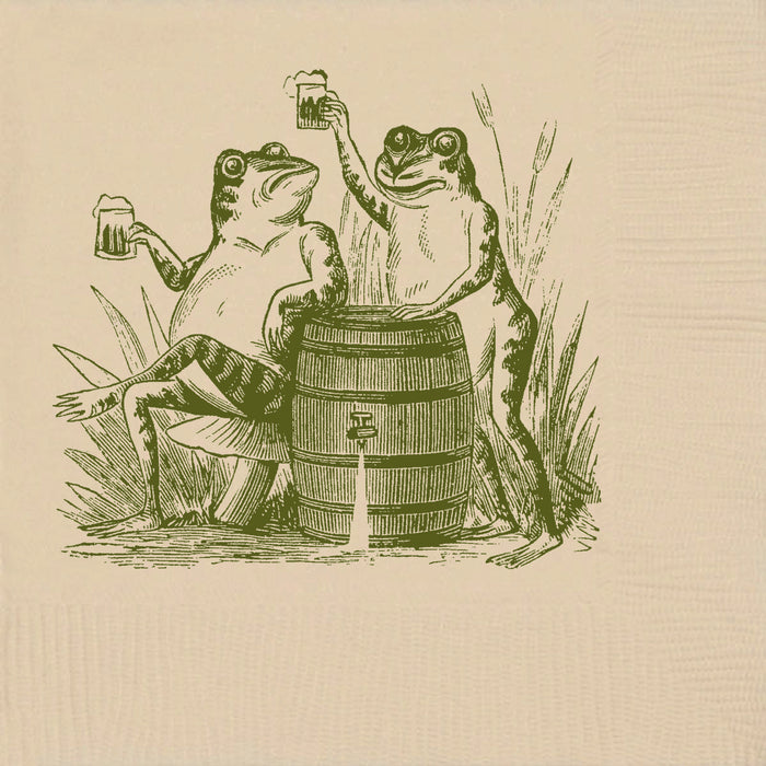 Toasting Toads Cocktail Napkins