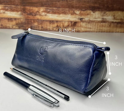 Leather pen pouch
