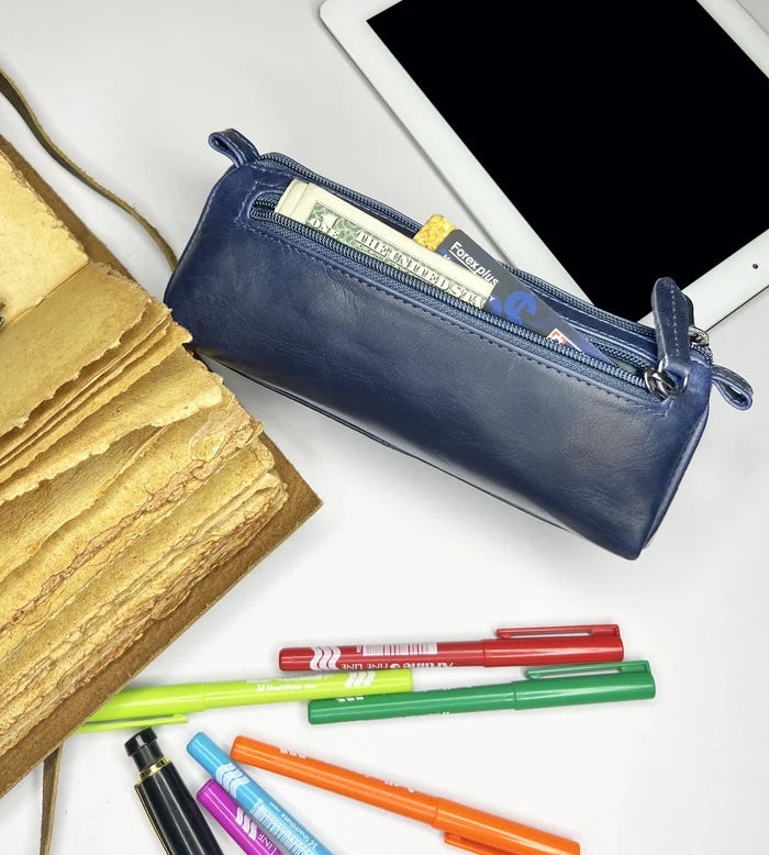 leather pen pencil case