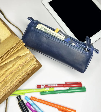 leather pen pencil case