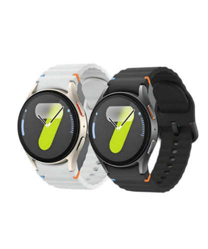 Two smartwatches, one starlight and one black, on a gray background with 'SW-03 AI Smart watch' text.