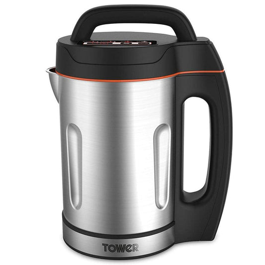 Tower 1.6L Stainless Steel Soup Maker - Silver | T12031 from DID Electrical - guaranteed Irish, guaranteed quality service. (6977395327164)