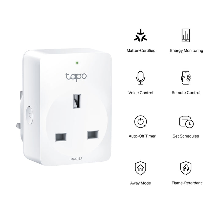 Tp-Link-Mini Smart Wifi Plug, Energy Monitoring, White