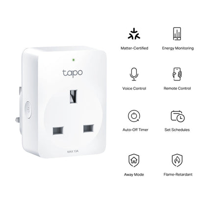Tp-Link-Mini Smart Wifi Plug, Energy Monitoring, White