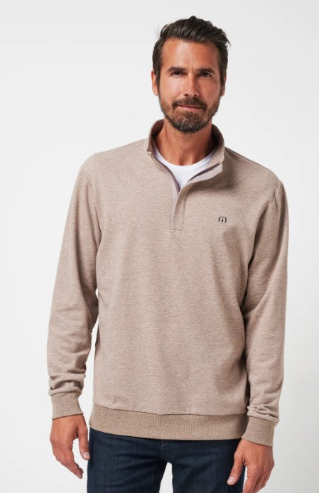 Travis Mathew Men's Cloud Quarter Zip - Portabella