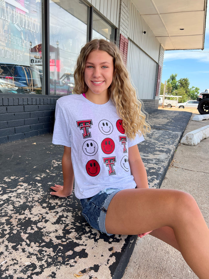 Tuttle Tigers Smiley Face Repeat Tee