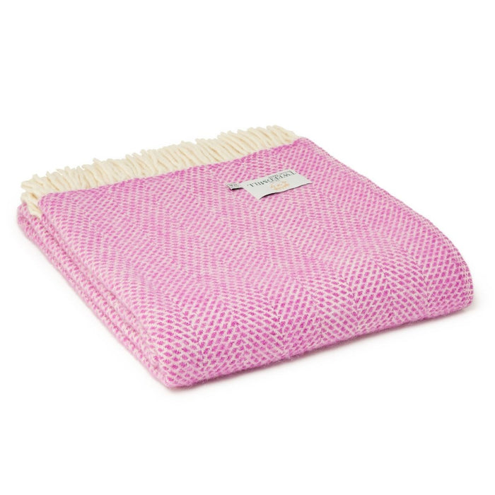 Tweedmill Beehive Throw - Rosa