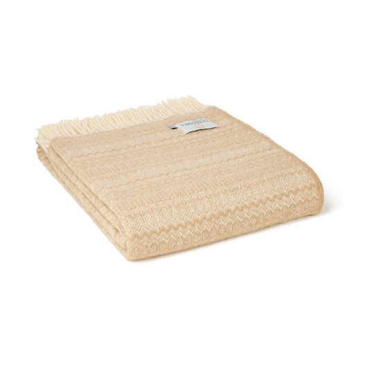 Tweedmill Fair Isle Throw - Oatmeal