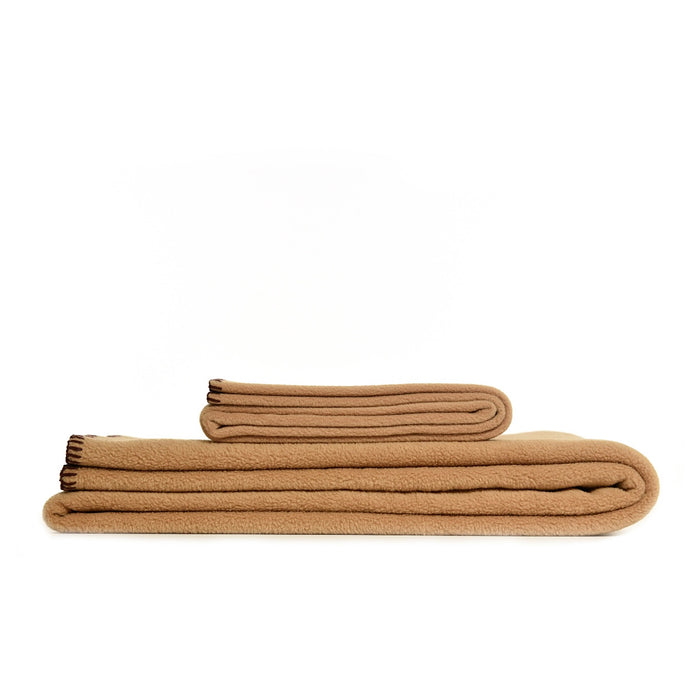 Tweedmill Fleece Throw - Camel