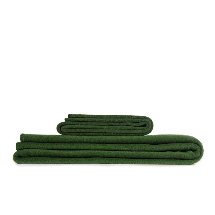 Tweedmill Fleece Throw - Forest Green