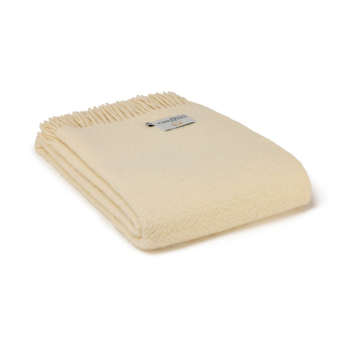 Tweedmill Moorland Throw - Cream