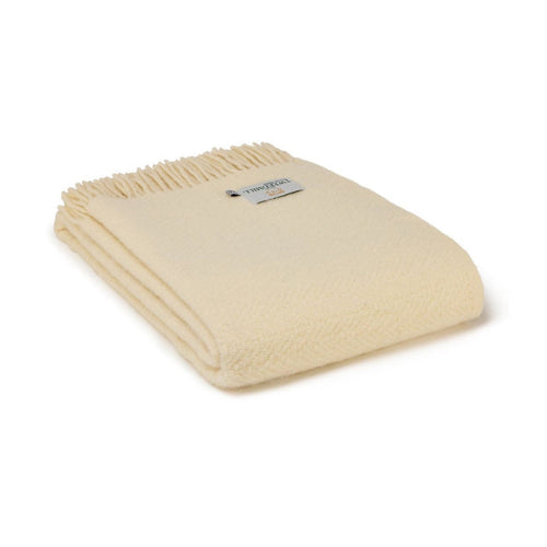 Tweedmill Moorland Throw - Cream