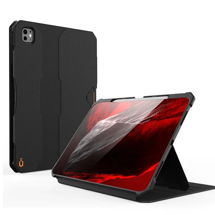 UB Aero Series iPad Pro 13 Inch (M5/M4) (2024/2025) Protective Case with Pencil Holder - Black