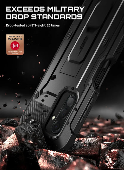 UB Pro Series Galaxy A17 5G Rugged Holster Case - Black