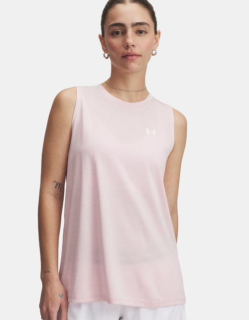 Under Armour- Women's Tech Twist Tank-Prime Pink