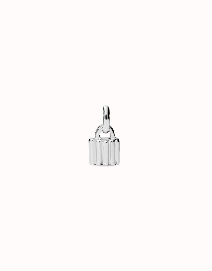 UNOde50 Padlock Pendant Charm - Silver