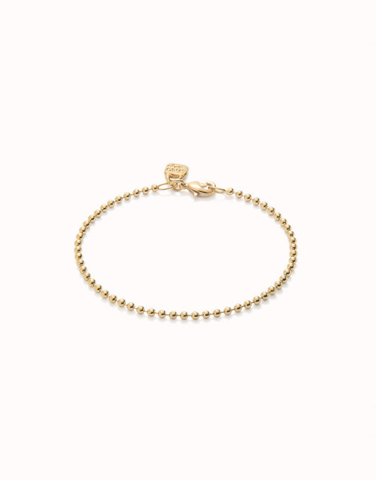 UNOde50 Small Round Beaded Bracelet - Gold