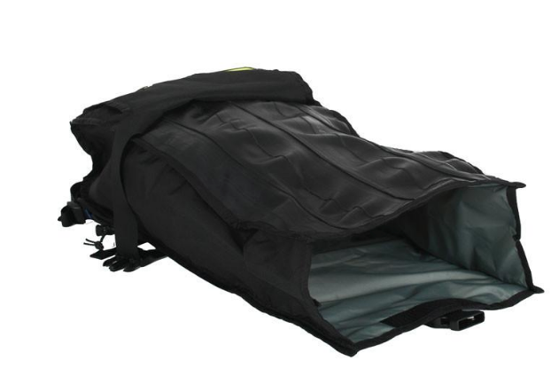 Upcycled Backpack- Made in the USA from Upcyled inner tubes & street sign scraps  - Save Landfill Space! - Give Back Goods