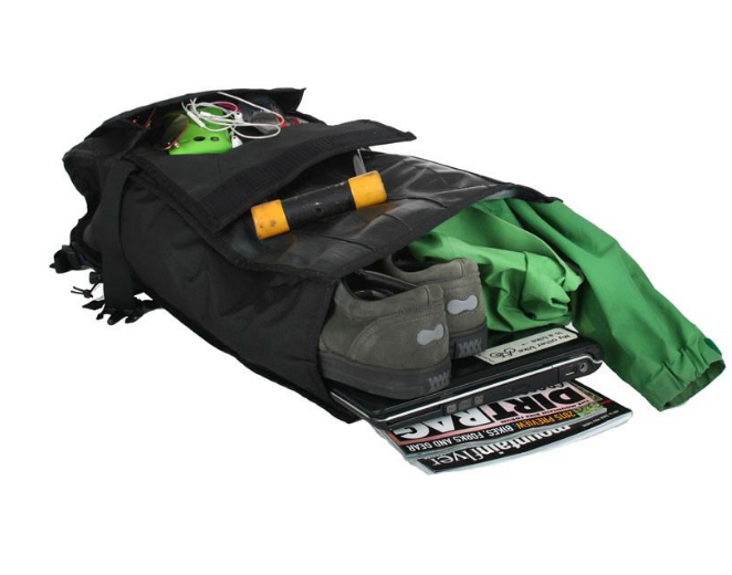 Upcycled Backpack- Made in the USA from Upcyled inner tubes & street sign scraps  - Save Landfill Space! - Give Back Goods