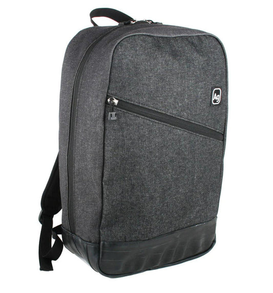 Upcycled Backpack, Grey Denim or Multi-colored Billboard Banner- Made in the USA - Sustainable