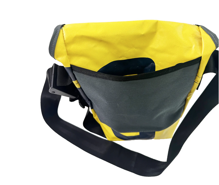 Upcycled Messenger Bag Satchel, Made from Bicycle tubes or Billboard Banners - Made in the USA