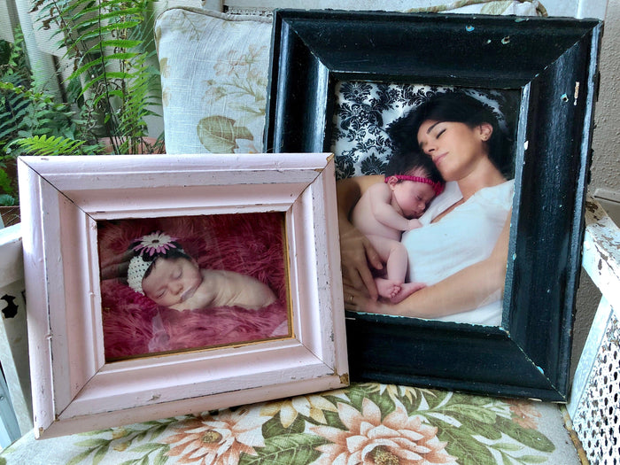 Upcycled & Reclaimed Wood Frames from Salvaged Moulding- Lots of colors! - Give Back Goods