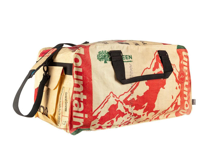 Upcycled Retro Duffel Bag, Sustainable