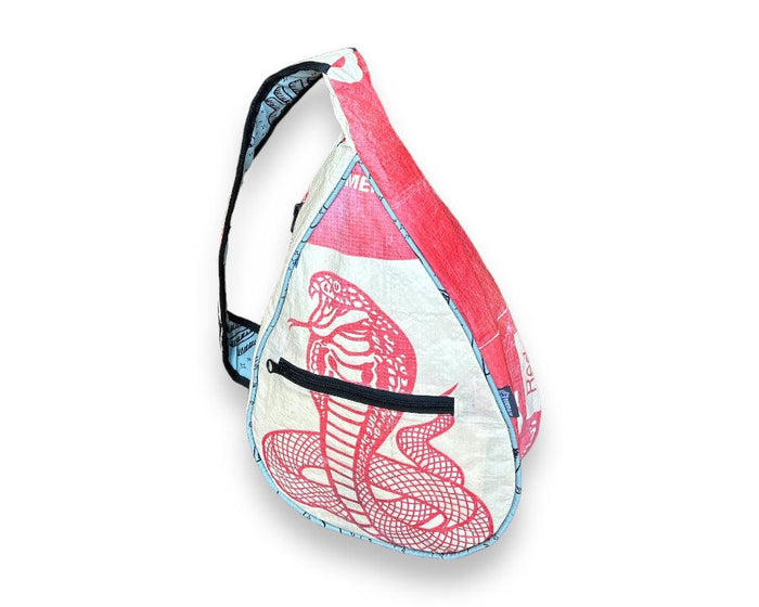 Upcycled Sling Backpack- Sustainable, Saves Landfills, Cambodia