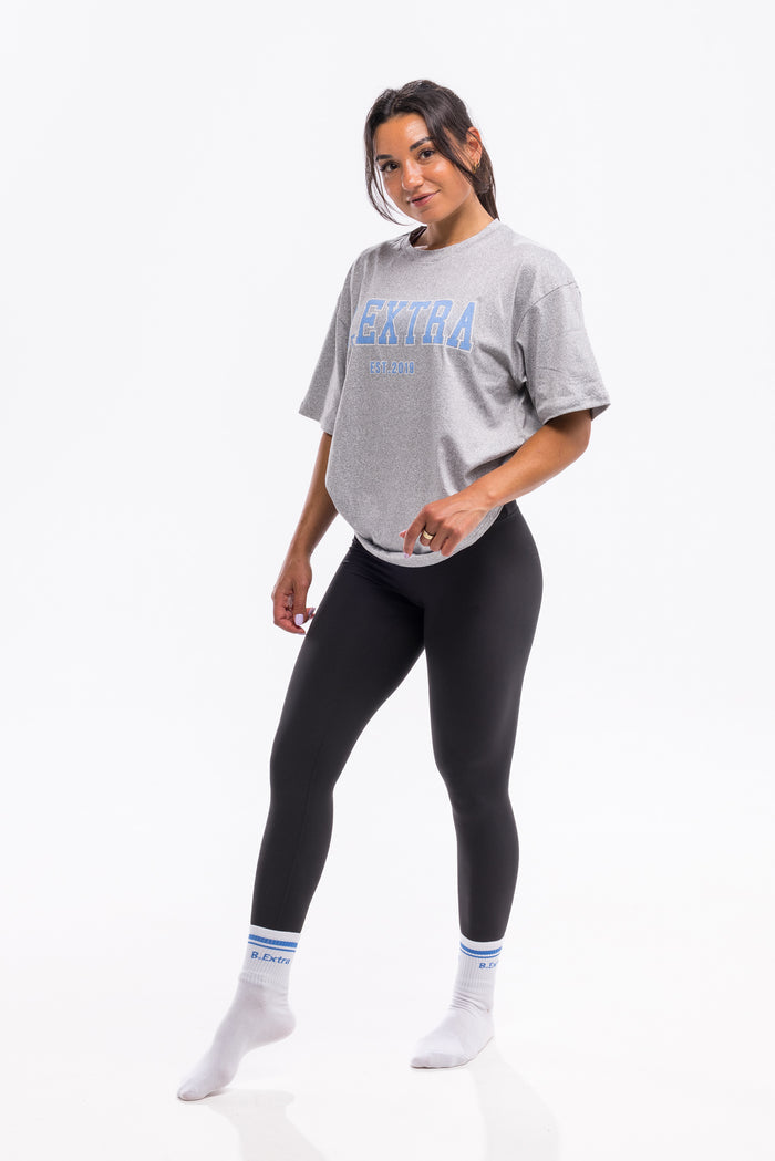 Varsity Tee - Heather Grey