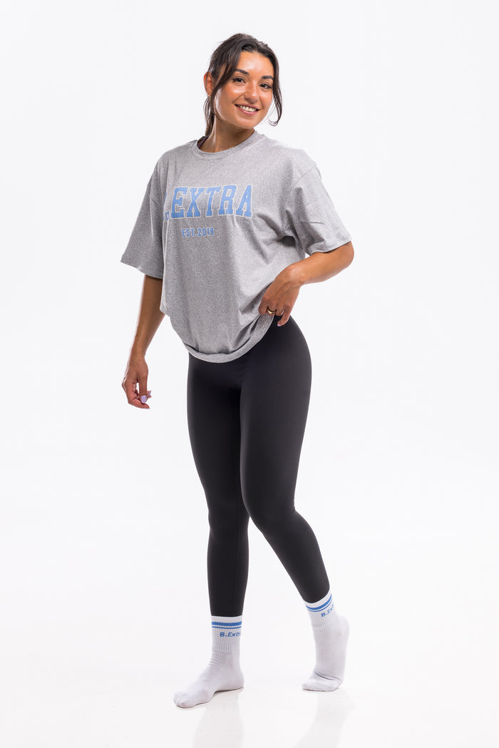 Varsity Tee - Heather Grey