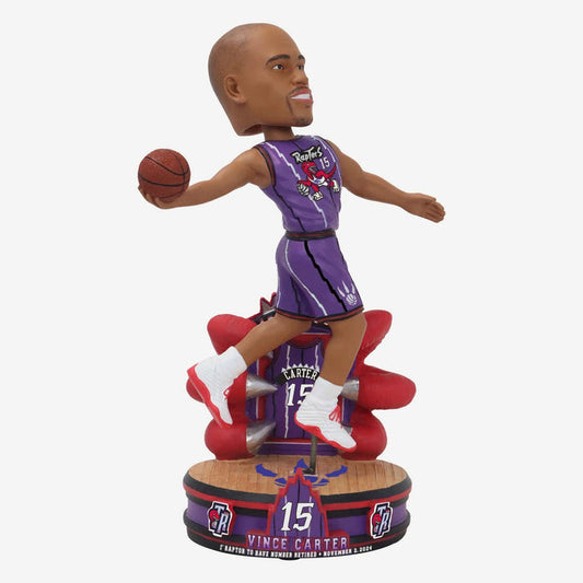 Vince Carter Toronto Raptors Jersey Retirement NBA Basketball Bobblehead