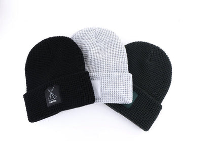 Waffle Beanie - Black