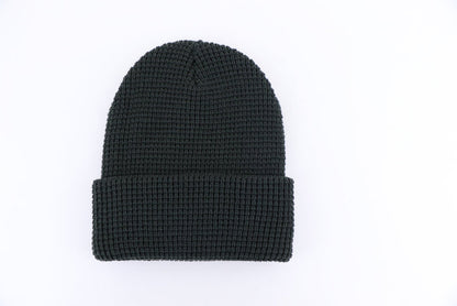 Waffle Beanie - Night Green