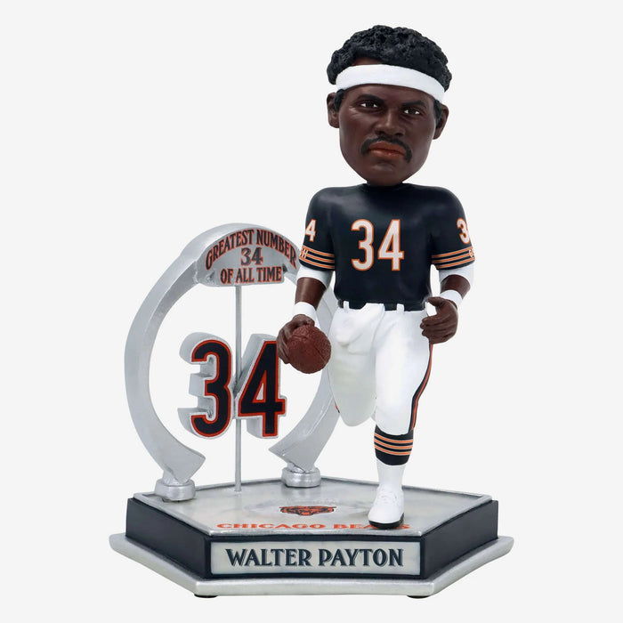 Walter Payton Chicago Bears Legendary Number 34 NFL Football Bobblehead