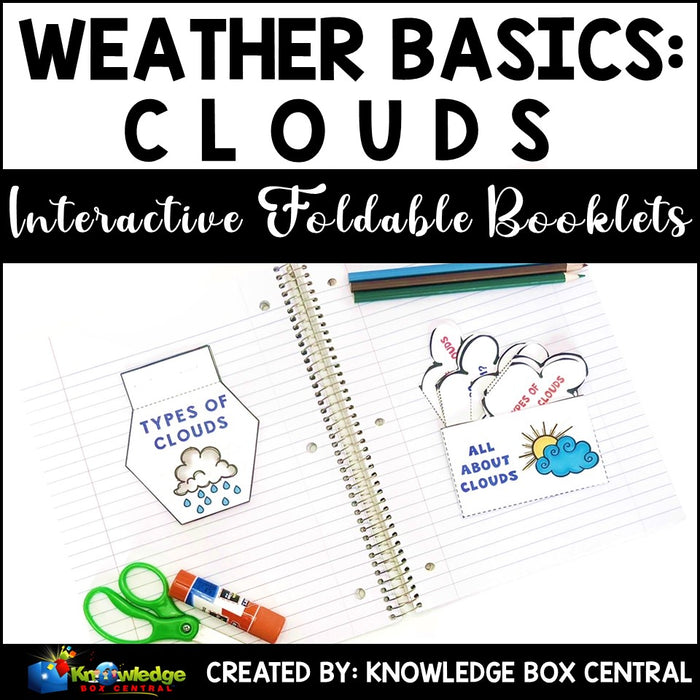Weather Basics: Clouds Interactive Foldable Booklets