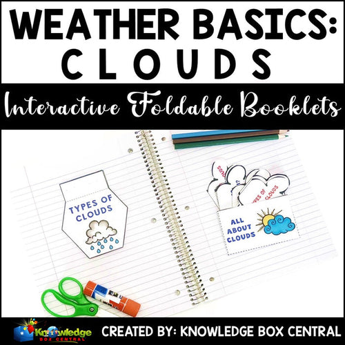 Weather Basics: Clouds Interactive Foldable Booklets