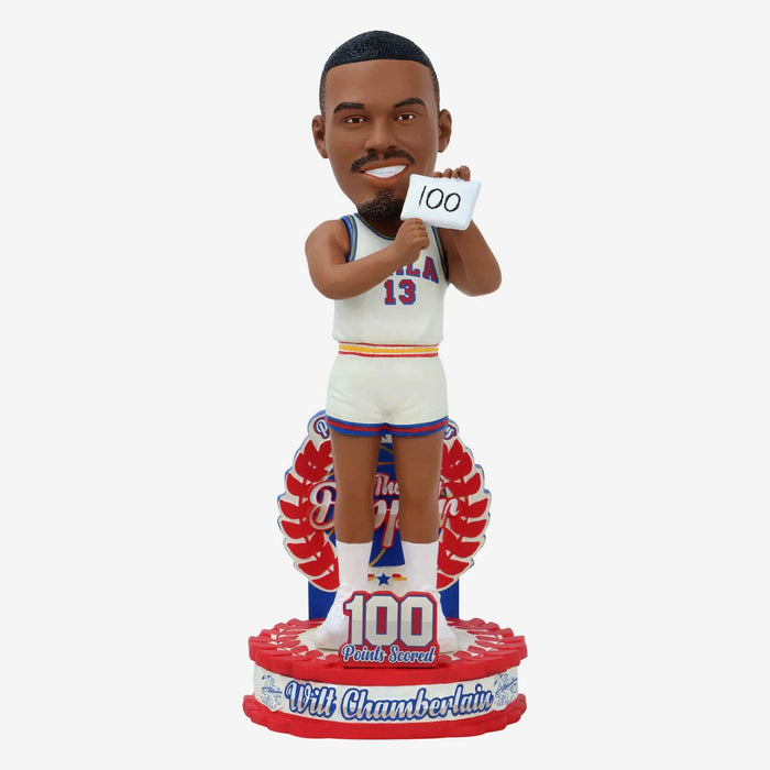 Wilt Chamberlain Philadelphia Warriors 100 Point Game NBA Basketball Bobblehead