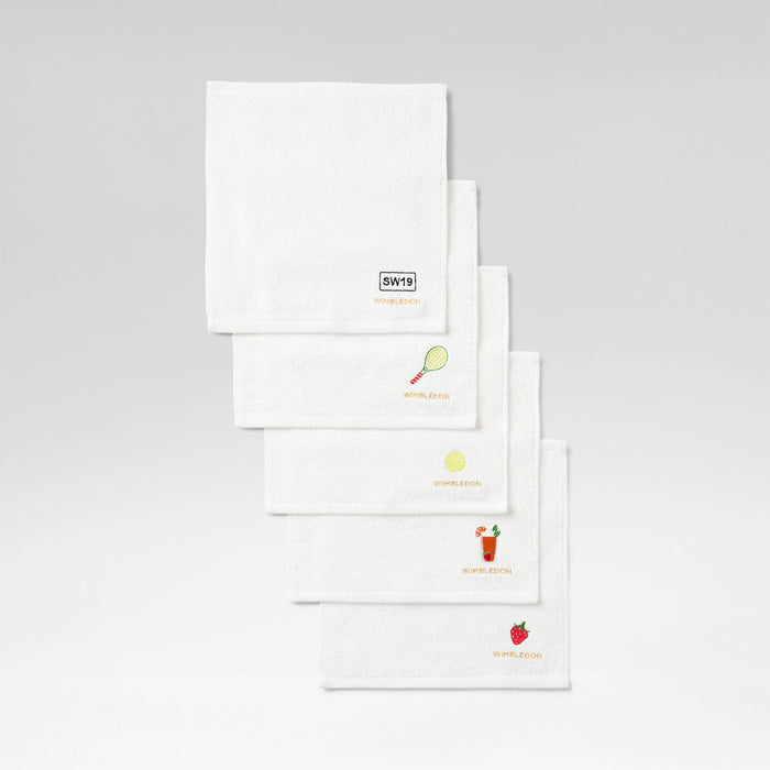 Wimbledon Icons Face Cloth Set (5-Pack)