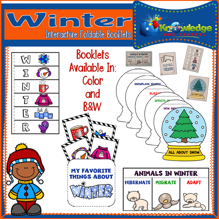 Winter Interactive Foldable Booklets