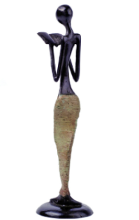 Burkina Enlightenment Bronze Sculpture  - Fair Trade, Educates Artisans- Eco-Friendly - Give Back Goods