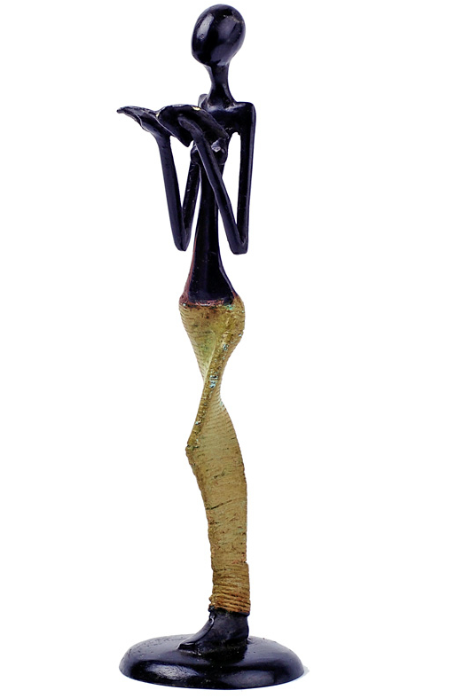 Burkina Enlightenment Bronze Sculpture  - Fair Trade, Educates Artisans- Eco-Friendly - Give Back Goods
