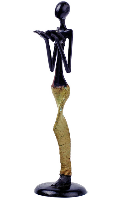 Burkina Enlightenment Bronze Sculpture  - Fair Trade, Educates Artisans- Eco-Friendly - Give Back Goods