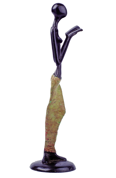 Burkina Enlightenment Bronze Sculpture  - Fair Trade, Educates Artisans- Eco-Friendly - Give Back Goods