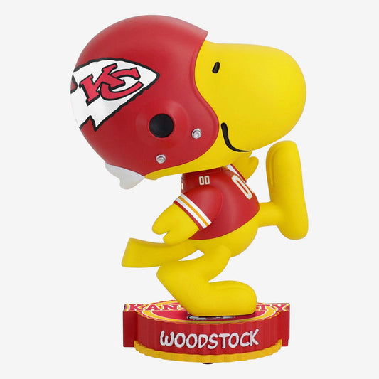 Woodstock Kansas City Chiefs 2024 Peanuts Bighead NFL Football Bobblehead