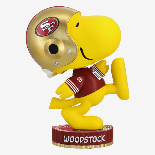Woodstock San Francisco 49ers 2024 Peanuts Bighead NFL Football Bobblehead