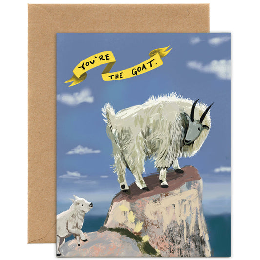 You're the GOAT Card — Thank You, Mother's Day, Father's Day Card