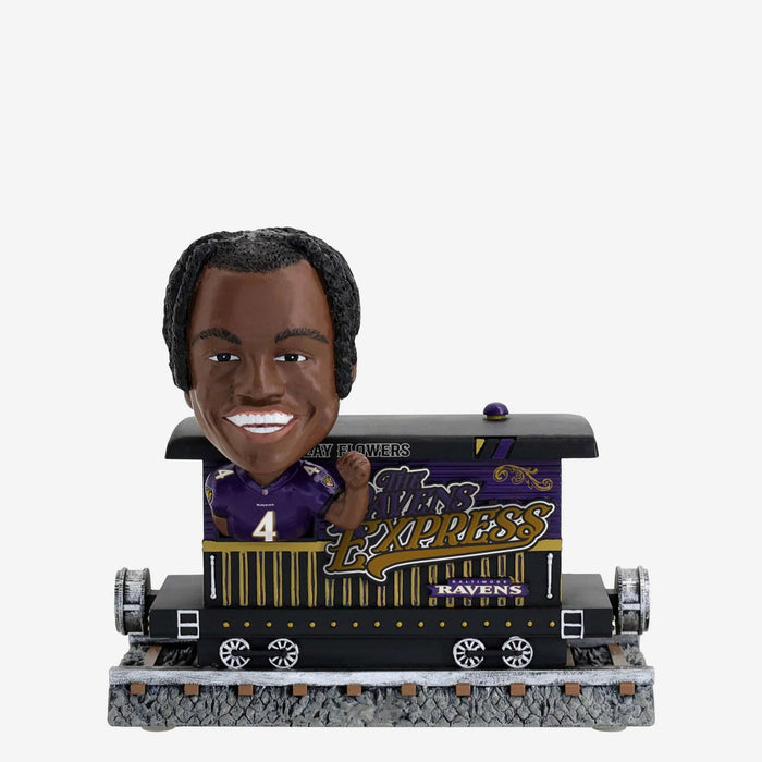 Zay Flowers Baltimore Ravens Express Train NFL Football Bobblehead