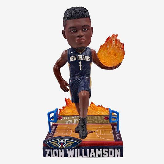 Zion Williamson New Orleans Pelicans On Fire Bobblehead NBA